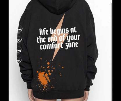 Life Begins At The End Of Your Comfort Zone Skull Set
